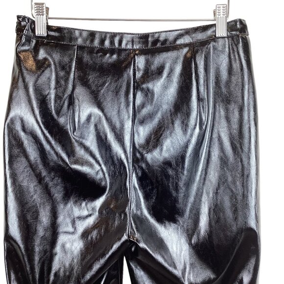 I.AM.GIA Black Faux‎ Leather Pants Size Medium Statement Party Cocktail Dress - Picture 8 of 10